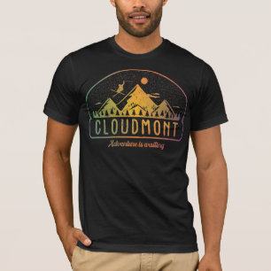 Retro Cloudmont Ski Avontuur wacht T-shirt