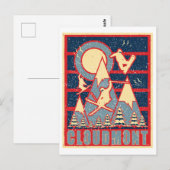 Retro Cloudmont Ski jaren '80 Briefkaart (Voorkant / Achterkant)