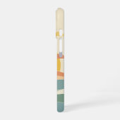 Retro Cloudy Sun iPhone 16 Hoesje (Linkerkant)