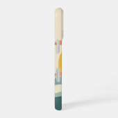 Retro Cloudy Sun iPhone 16 Hoesje (Rechterkant)