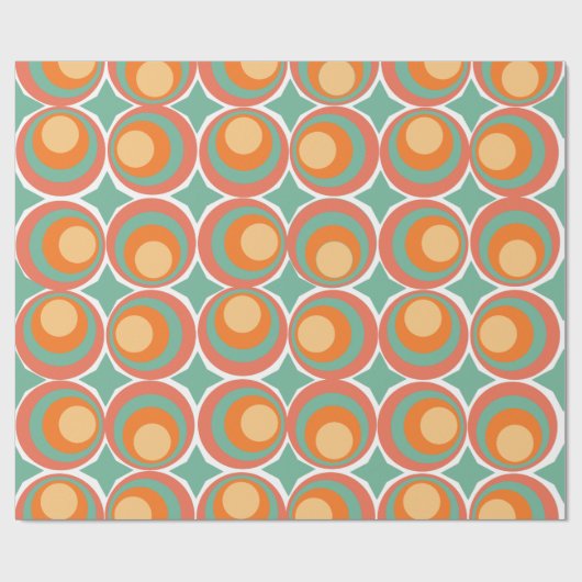 Retro Clovers Cadeaupapier (Vlak)