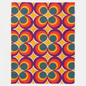 Retro Clovers Fleece Blanket Deken (Voorkant)