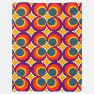 Retro Clovers Fleece Deken