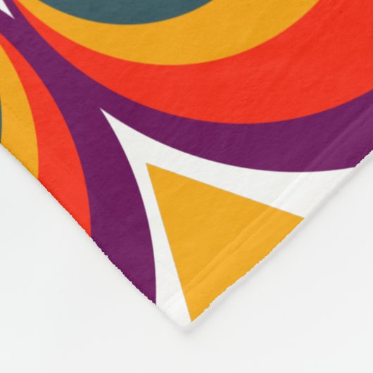 Retro Clovers Fleece Deken (Hoek)