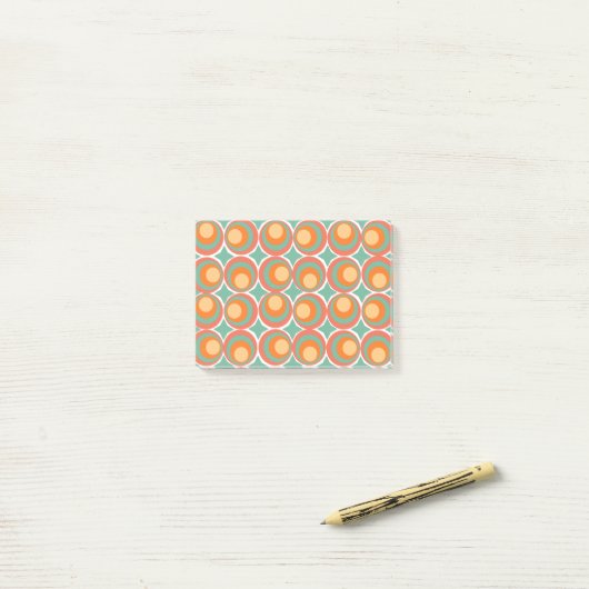 Retro Clovers Post-it® Notes (Op bureau)