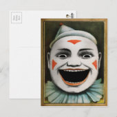 Retro Clown Briefkaart (Voorkant / Achterkant)