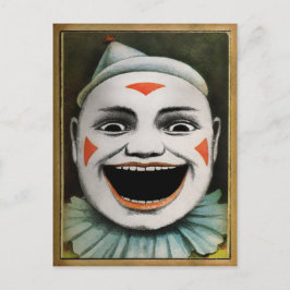 Retro Clown Briefkaart