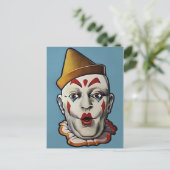 Retro Clown Briefkaart (Staand voorkant)