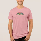 Retro Coast Guard Beach artwork aan beide zijden Tri-Blend Shirt (Voorkant)
