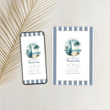 Retro Coastal Beach Club Verjaardagsfeest