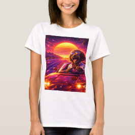 Retro Cockapoo Bestuurder Tshirt 80s Auto