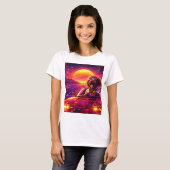 Retro Cockapoo Bestuurder Tshirt 80s Auto (Voorkant volledig)