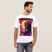 Retro Cockapoo Muziekt-shirt 80s Esthetiek T-shirt (Voorkant volledig)