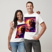Retro Cockapoo Muziekt-shirt 80s Esthetiek T-shirt (Unisex)