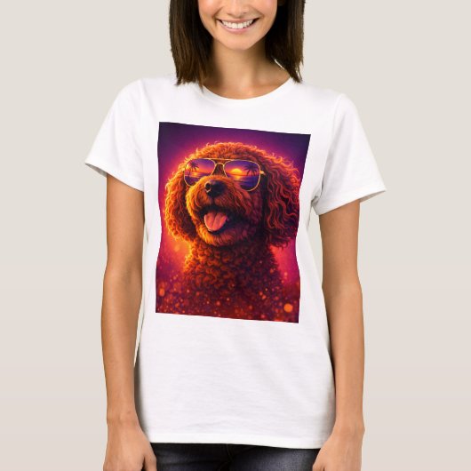 Retro Cockapoo T-shirt Aesthetic (Voorkant)