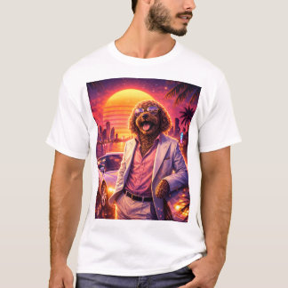 Retro Cockapoo T-shirt in 80s-stijl