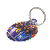 Retro Cockapoo Vrienden Hondenhalsband | Grappige Huisdierpenning (Zijkant)