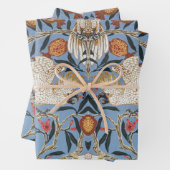 Retro Cockatau en Pomegranate Pattern Inpakpapier Vel (In situ)