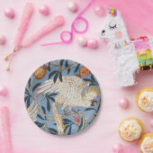  Retro Cockatau en Pomegranate Pattern Papieren Bordje (Feest)