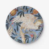 Retro Cockatau en Pomegranate Pattern Papieren Bordje (Voorkant)