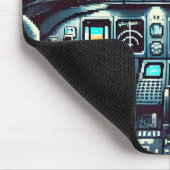 Retro Cockpit Mousepad (donker) Muismat (Hoek)