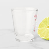 Retro Cocktail Bachelorette Party Shot Glas (Links)