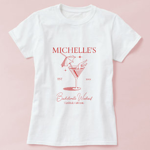 Retro Cocktail Bachelorette Party T-shirt