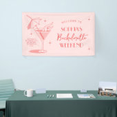 Retro Cocktail Bachelorette Weekend Banner (Beurs)