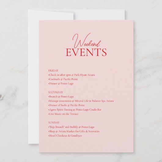 Retro Cocktail Bachelorette Weekend Route Kaart (Achterkant)