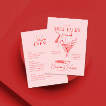 Retro Cocktail Bachelorette Weekend Route