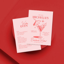 Retro Cocktail Bachelorette Weekend Route Kaart