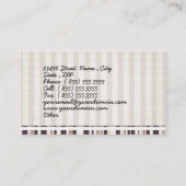 Retro Cocktail Bar-Drink Visitekaartje (Achterkant)