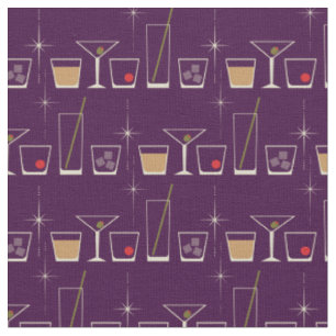 Retro Cocktail Glass Cute Mod's van 1950 Stof