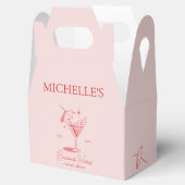 Retro Cocktail Jubileumfeest voor de Bruid Bedankdoosjes (Geopend)