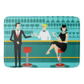 Retro Cocktail Lounge Bath Mat (Voorkant)