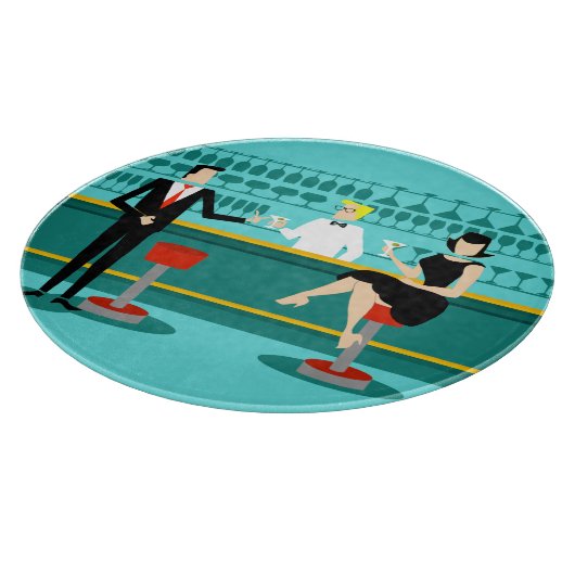 Retro Cocktail Lounge Cutting Board Snijplank (Hoek)