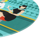 Retro Cocktail Lounge Cutting Board Snijplank (Hoek)