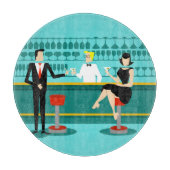 Retro Cocktail Lounge Cutting Board Snijplank (Voorkant)