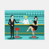 Retro Cocktail Lounge-deurmat Deurmat (Voorkant)