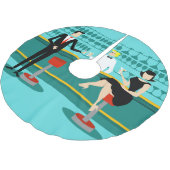 Retro Cocktail Lounge kerstboomrok Kerstboom Rok (Gekanteld)