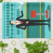 Retro Cocktail Lounge Kitchen Towel Theedoek (Gevouwen)