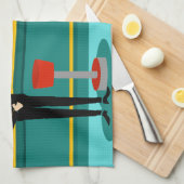 Retro Cocktail Lounge Kitchen Towel Theedoek (Quarter Fold)