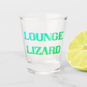 Retro cocktail lounge lizard bar club shot glas (Voorkant)