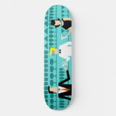 Retro Cocktail Lounge Skateboard (Voorkant)