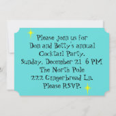  Retro Cocktail Lounge-uitnodiging Kaart (Achterkant)