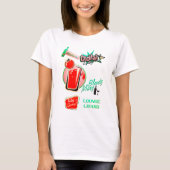 Retro cocktail loungehagedis t-shirt (Voorkant)