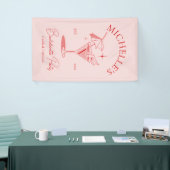 Retro Cocktail Meidenavakantie Spandoek (Beurs)