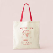 Retro Cocktail Meisjesuitje Tote Bag