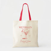 Retro Cocktail Meisjesuitstap Tote Bag (Voorkant)