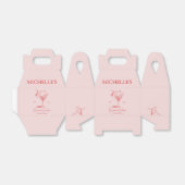 Retro Cocktail Meisjesuitstapfeestje Bedankdoosjes (Uitgevouwen)